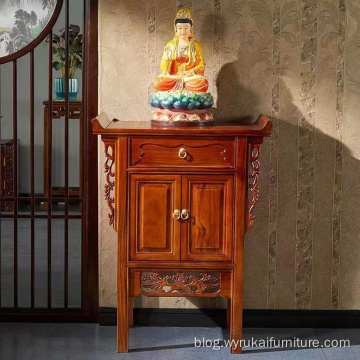 Solid wood Buddha shrine offering table